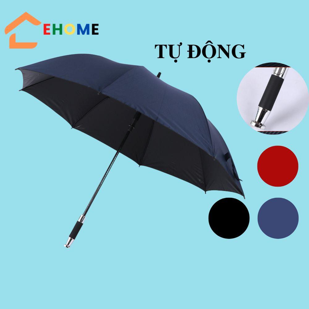 Ô dù đi mưa che nắng nút bấm tự động đóng mở dù Dù cán dài 8 nan thép đường kính 120cm