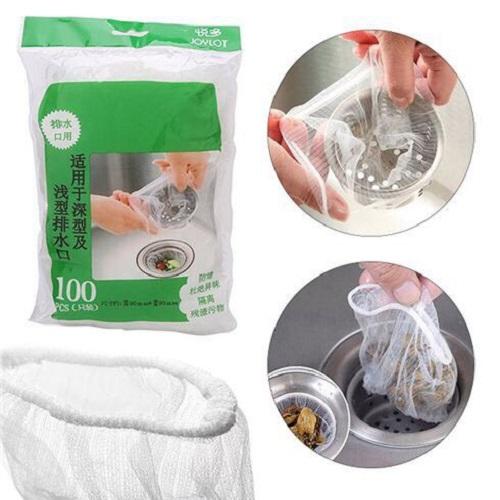 Bộ Combo 100 Túi Lọc Rác Siêu Tiên Ích Cho Bồn Rửa Bát - Vận Chuyển Miễn Phí Toàn Quốc