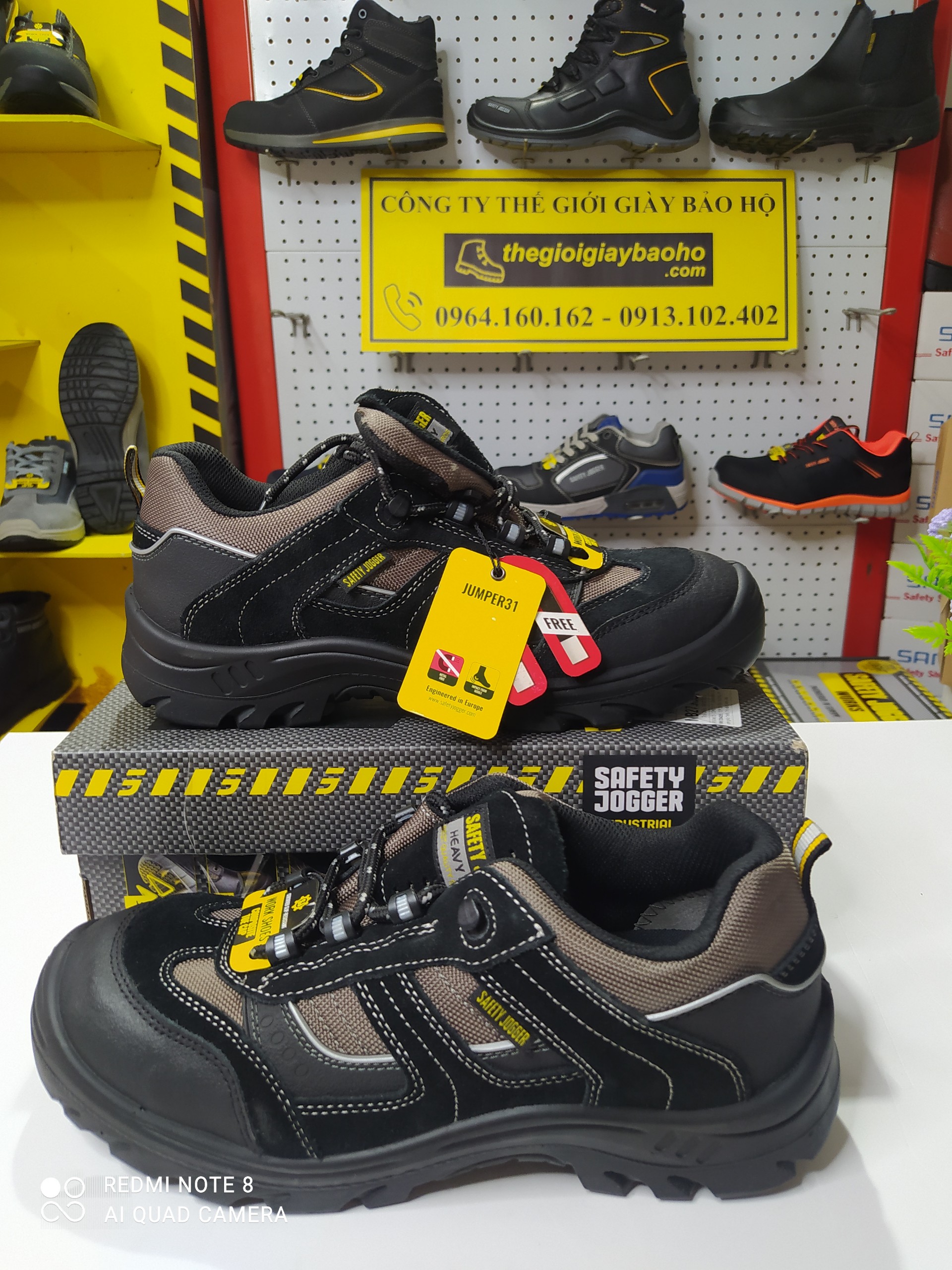 [HÀNG CHÍNH HÃNG] Giày Bảo Hộ Lao Động Safety Jogger Jumper, Da Chất Lượng Cao, Đế PU, Chống Đâm Xuyên, Va Đập Mạnh