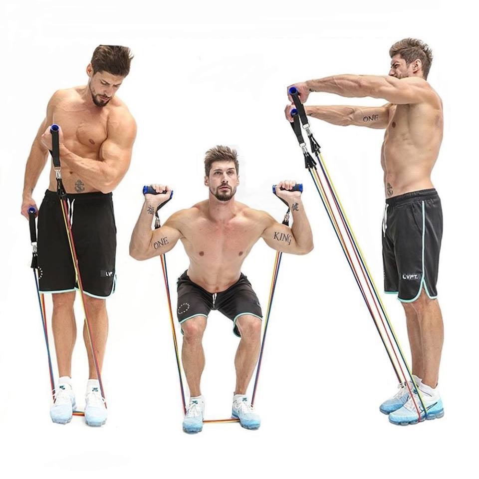 Bộ ngũ sắc đa năng móc treo - Bộ dây có thể tập với nhiều động tác khác nhau