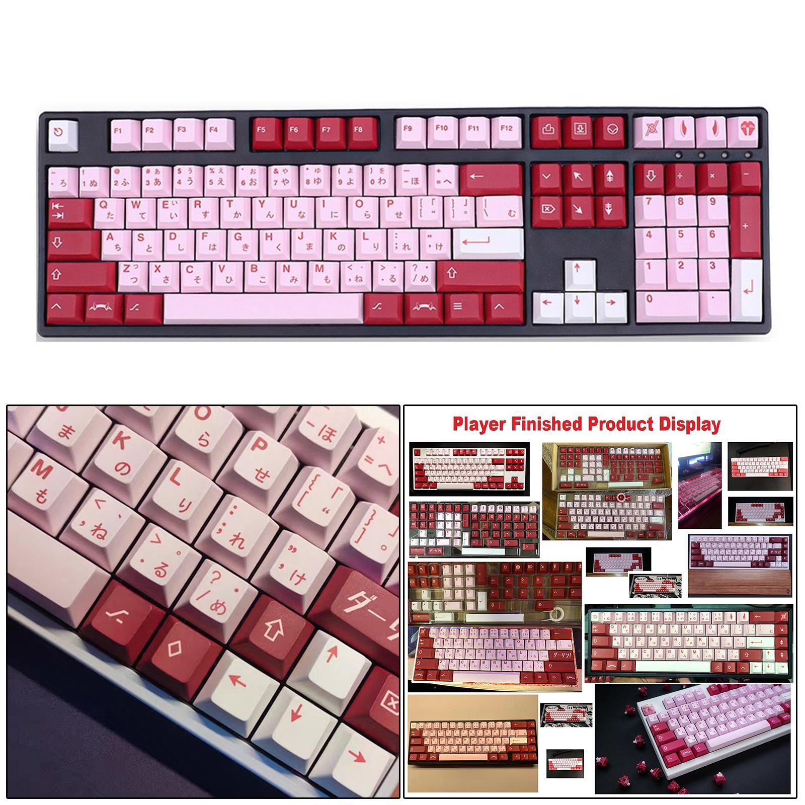 DIY PBT 140 Keys Keycaps Cover Cherry Profile for Gaming Mechanical Keyboard