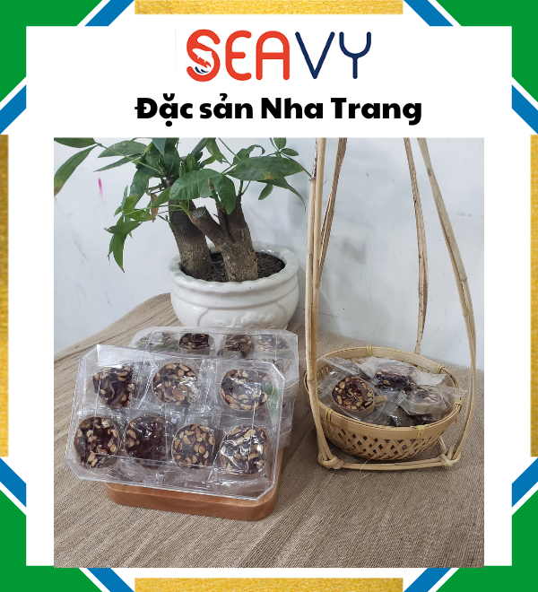 Đặc Sản Nha Trang - Kẹo Chuối Đậu Cuộn Hộp Seavy 250G