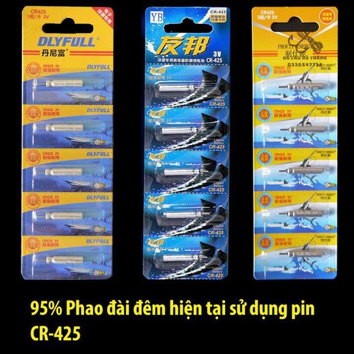 Pin Điện Tử CR-425 Chuyên lắp phao câu đài câu đêm PIN-CR-425