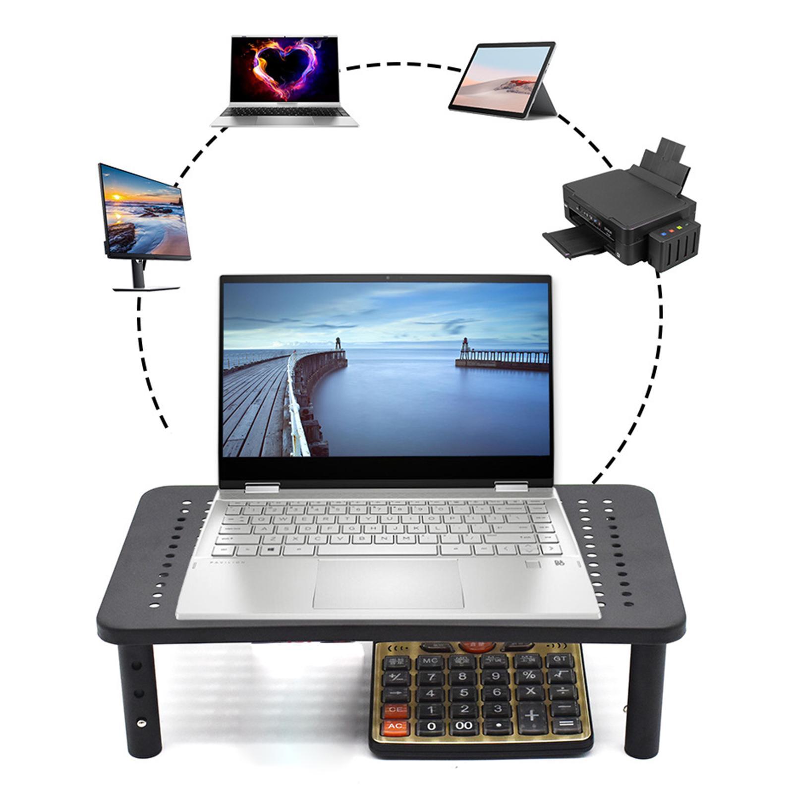 Monitor Stand Riser with Mesh Platform Height Adjustable for Computer PC