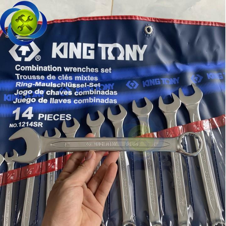 Bộ cờ lê vòng miệng hệ Inch Kingtony 1214SR 14 cây