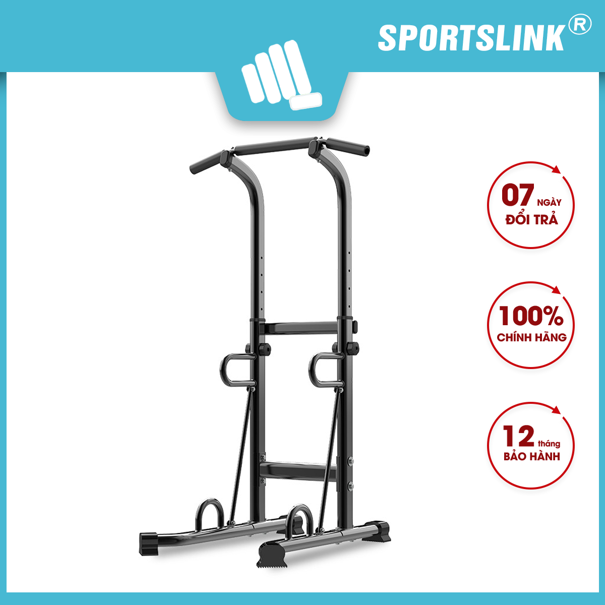 Bộ xà đơn, xà kép đa năng khung sắt sơn tĩnh điện Gymlink G5793 Sportslink