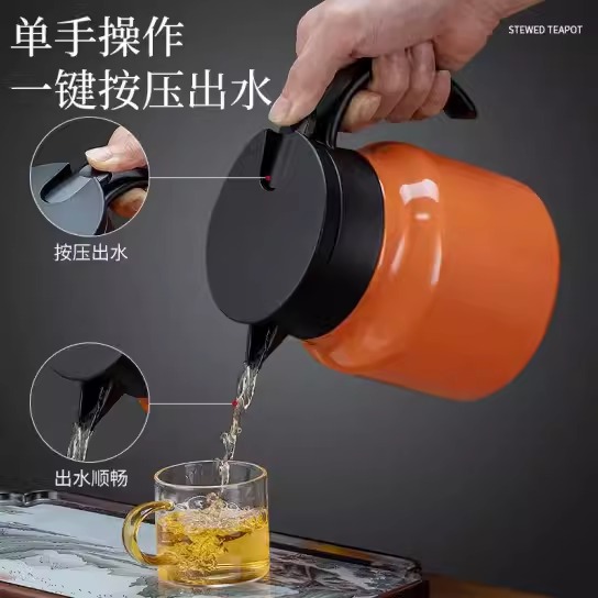 ẤM PHA TRÀ GIỮ NHIỆT INOX - LỌC TRÀ CAFE Dung Tích 1000 ml Tiện Lợi.