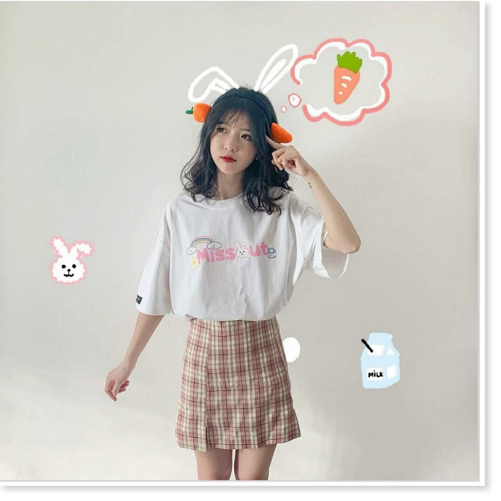 Áo Thun Tay Lỡ MISSOUT BUNNY Form Rộng Unisex AQA1807 25 aomivn