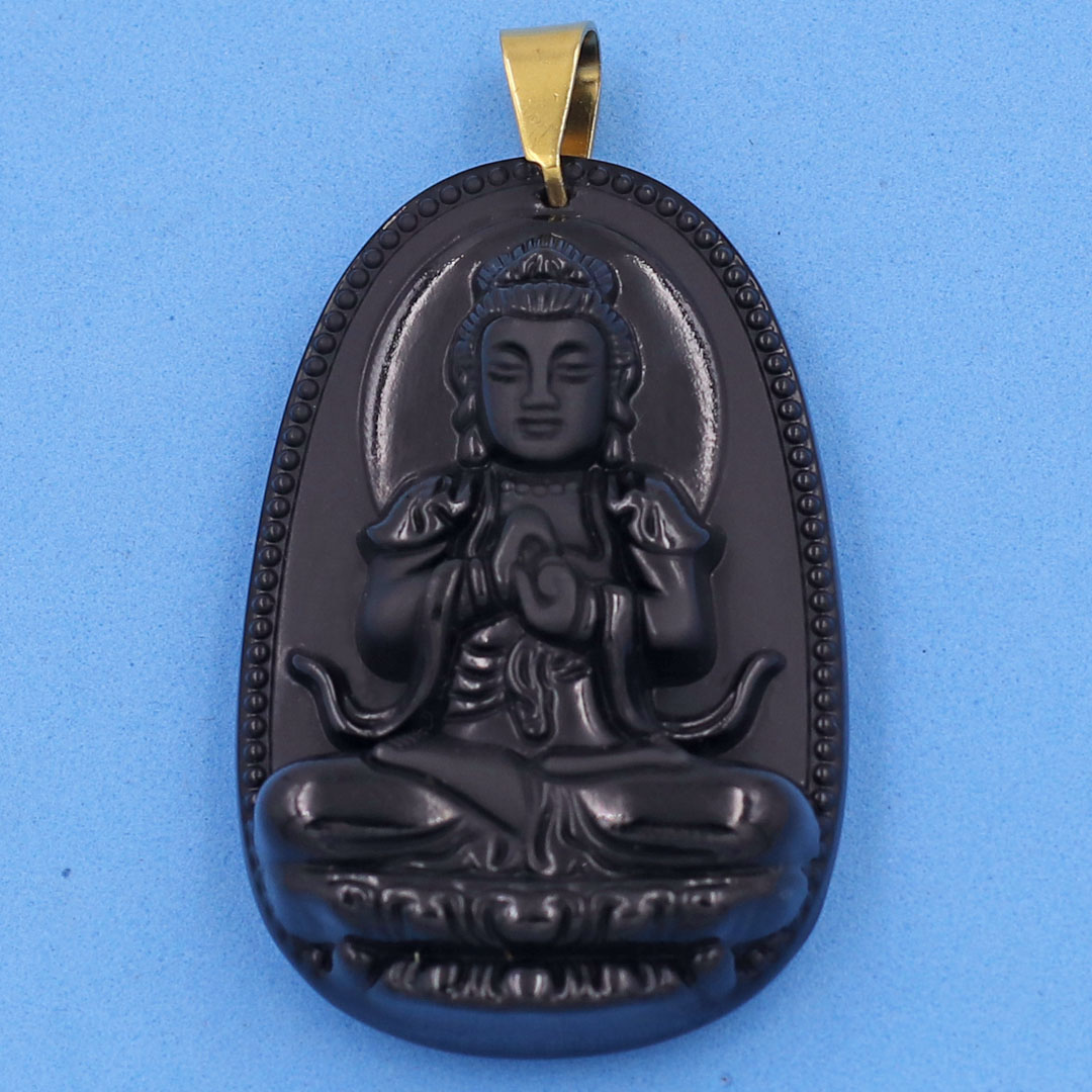 Mặt Phật Như lai Đại nhật đen 5cm