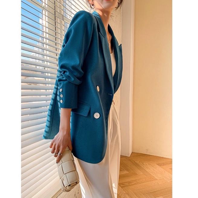 Áo Blazer- Áo Vest Dáng Suông 2 Lớp Hàng Thiết Kế Thương Hiệu Quynh Design