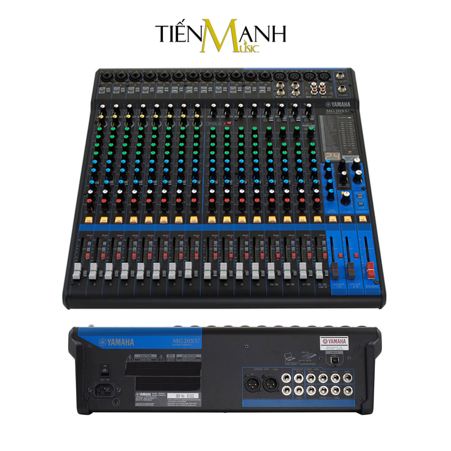 Yamaha MG20XU Soundcard kiêm Bàn Trộn Mixer Interface Stereo Mixing Phòng Thu Studio Mix MG20 Hàng Chính Hãng - Kèm Móng Gẩy DreamMaker