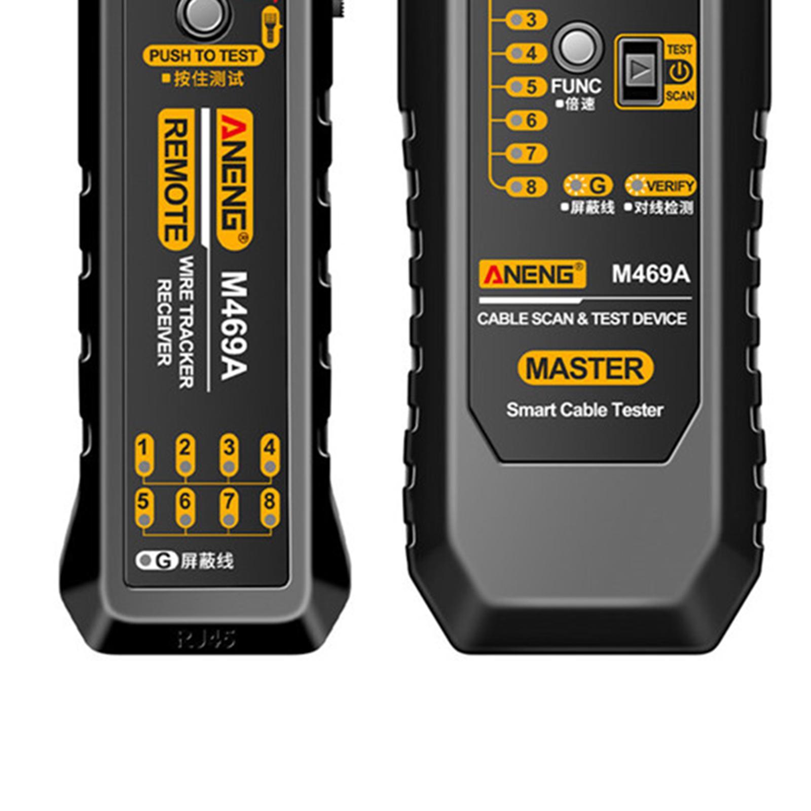 Network Cable Tester Networking Tool RJ45 + RJ11 Line for Optical Cat