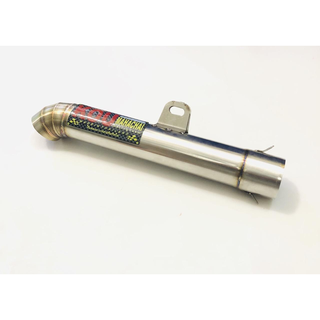 Lon pô inox không nỉ dành cho xe máy