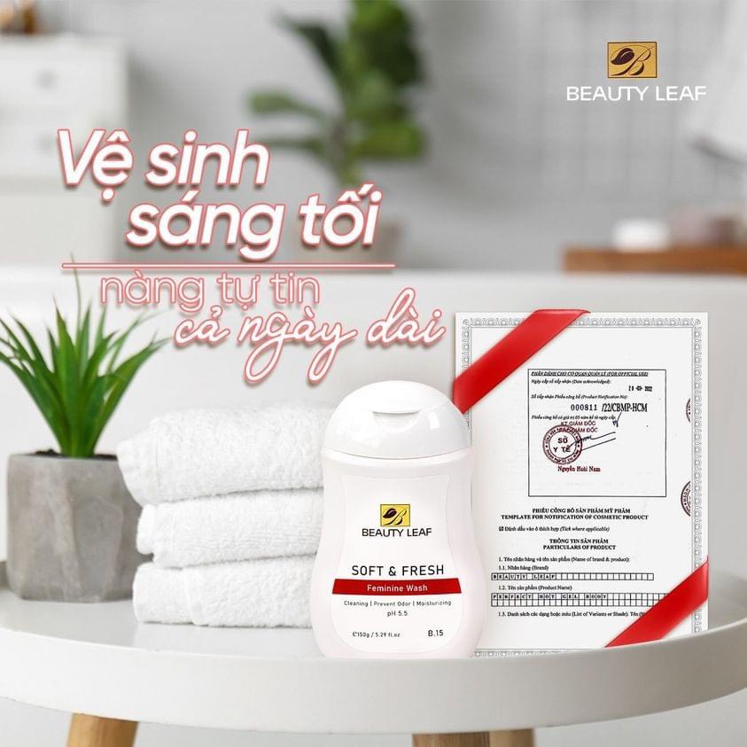 Dung Dịch Vệ Sinh Golden Health Soft &amp; Fresh Feminine Wash Beauty Leaf 150g (PH 5.5), Giúp Ngăn Ngừa Và Hỗ Trợ Giảm Các Bệnh Phụ Khoa, Để Chị Em Phụ Nữ Luôn Thơm Tho Tự Tin Suốt Ngày Dài - PHỤNG BEAUTY