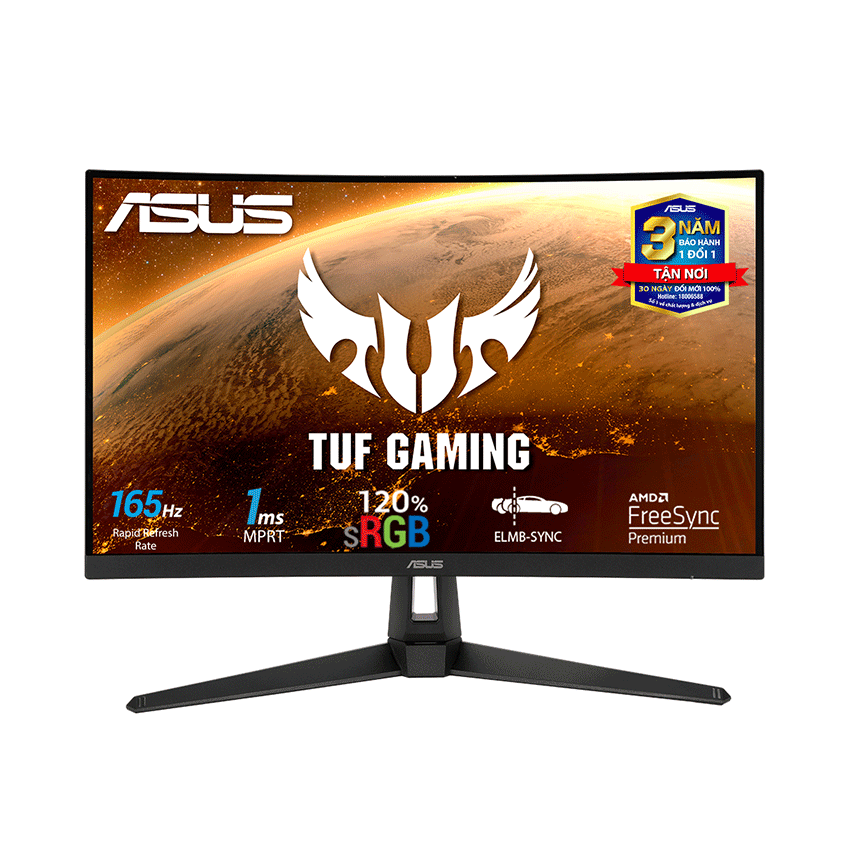 Màn hình Asus VG27VH1B (27inch/FHD/VA/144Hz/1ms/250nits/HDMI+DSub+Audio)- Hàng Chính Hãng