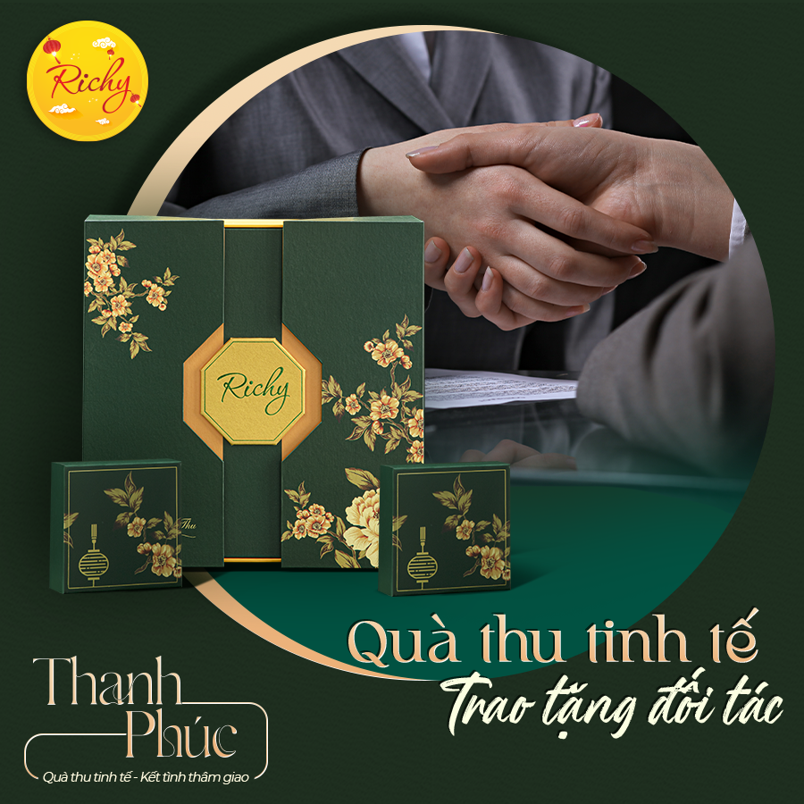 Bánh Trung Thu Richy hộp cao cấp - bộ Thanh Phúc