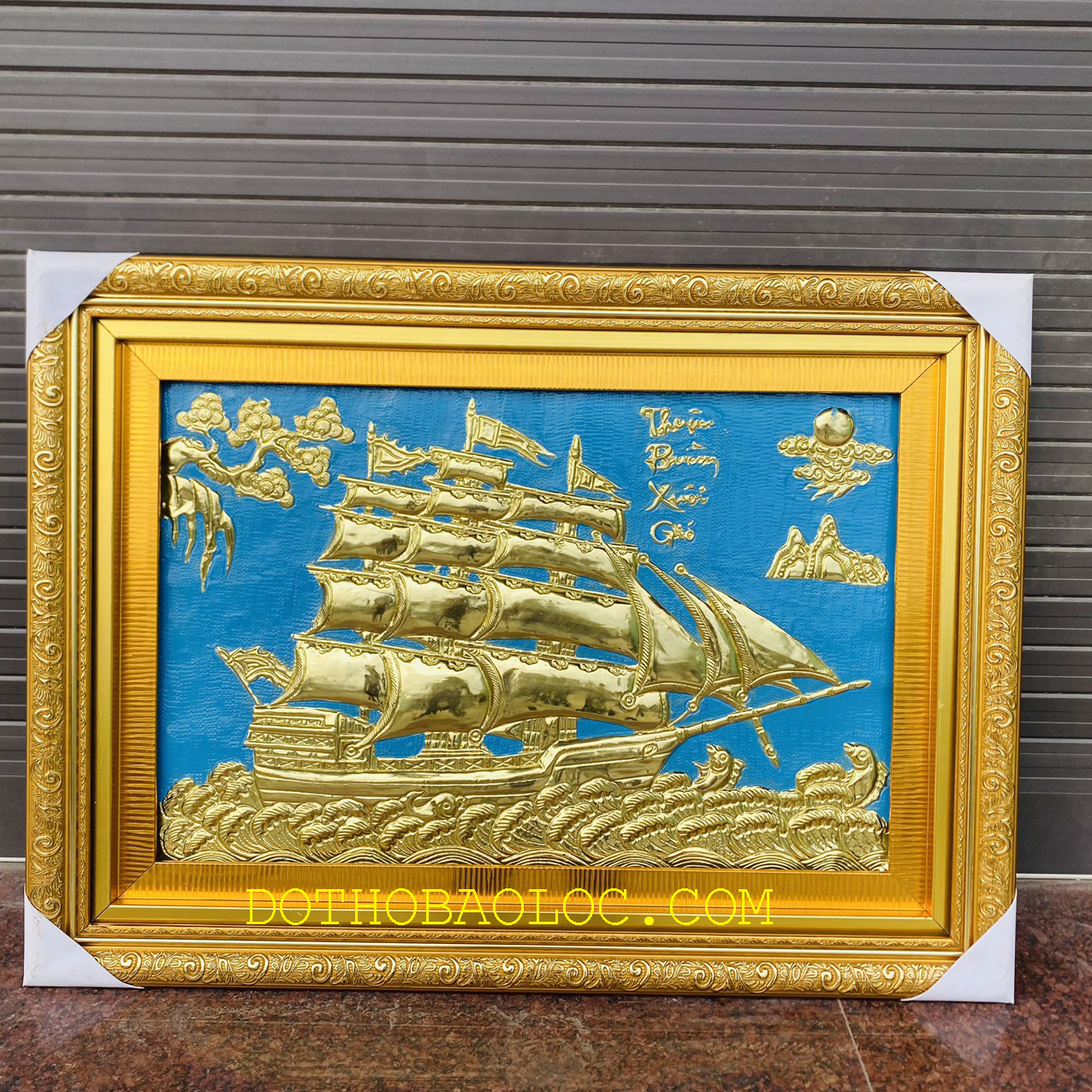 Tranh Thuận Buồm Xuôi Gió Bằng Đồng Cao 55cmx75cm