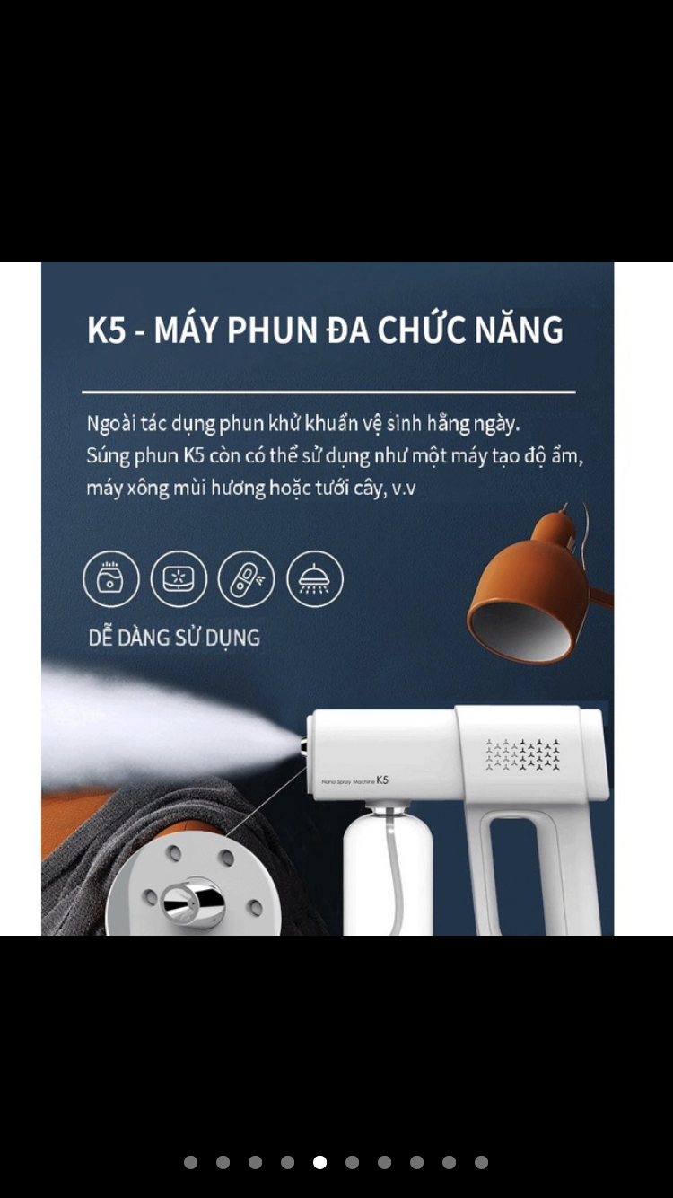 Máy phun sát khuẩn tích hợp tia UV