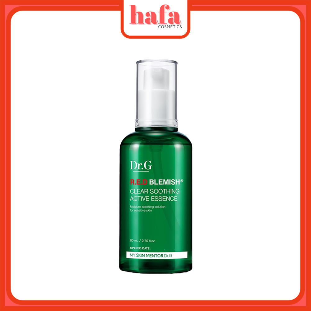 Tinh Chất Dưỡng Ẩm, Làm Dịu Da, Giảm Thâm Mụn Dr.G R.E.D Blemish Clear Soothing Active Essence 80ml