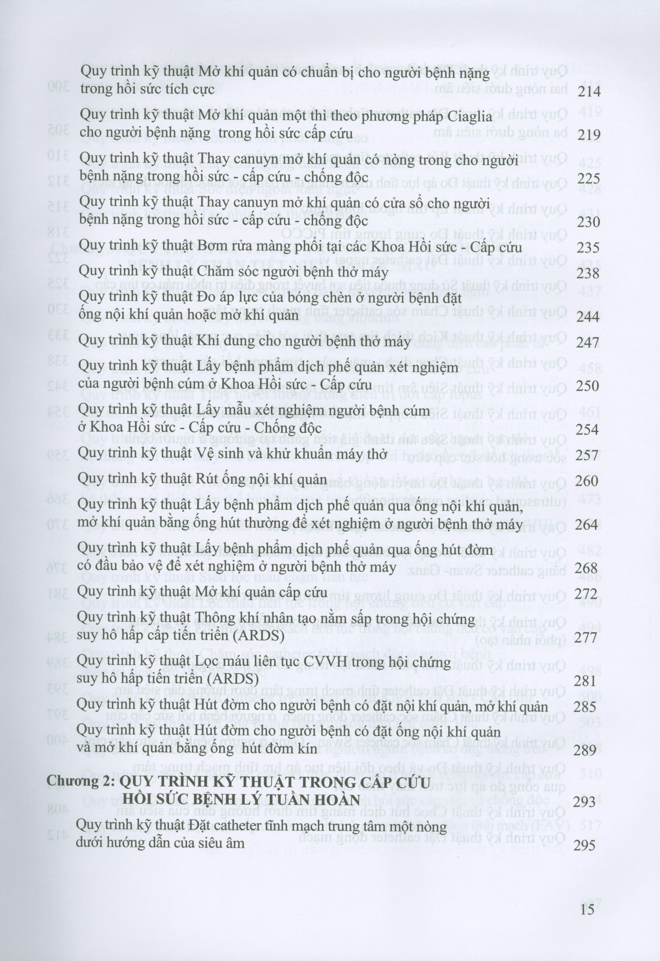 Hướng Dẫn Quy Trình Kỹ Thuật Khám Bệnh, Chữa Bệnh Chuyên Ngành Hồi Sức - Cấp Cứu - Chống Độc