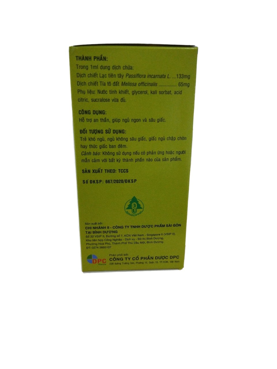 Siro ngủ ngon cho bé Doremi Chai 30ml - Châu Ngân Pharma