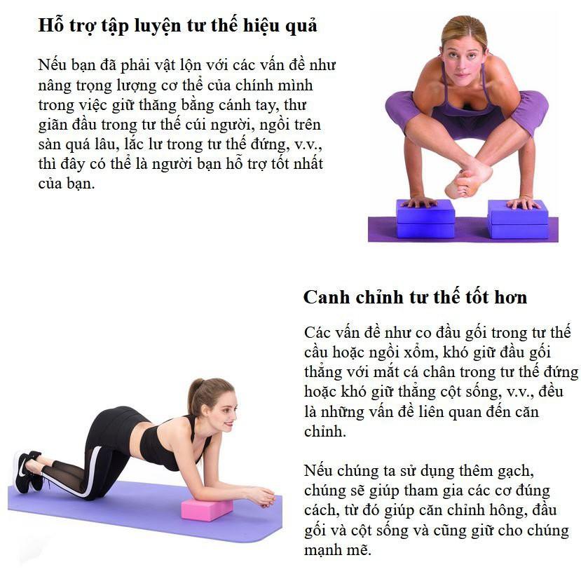 GẠCH TẬP YOGA IN HOA MANDALA -NHIỀU MÀU tặng kèm dây dù yoga