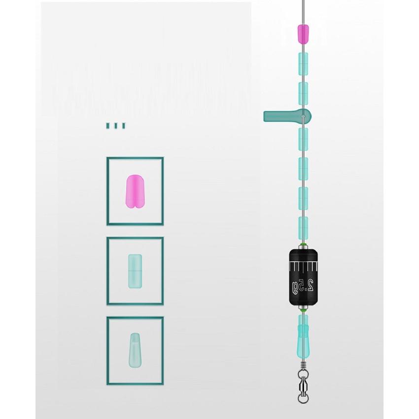 Combo 3 Vỉ Hạt Chặn Phao Silicon Trong suốt hạt chặn phao câu đài cao cấp phụ kiện câu đài