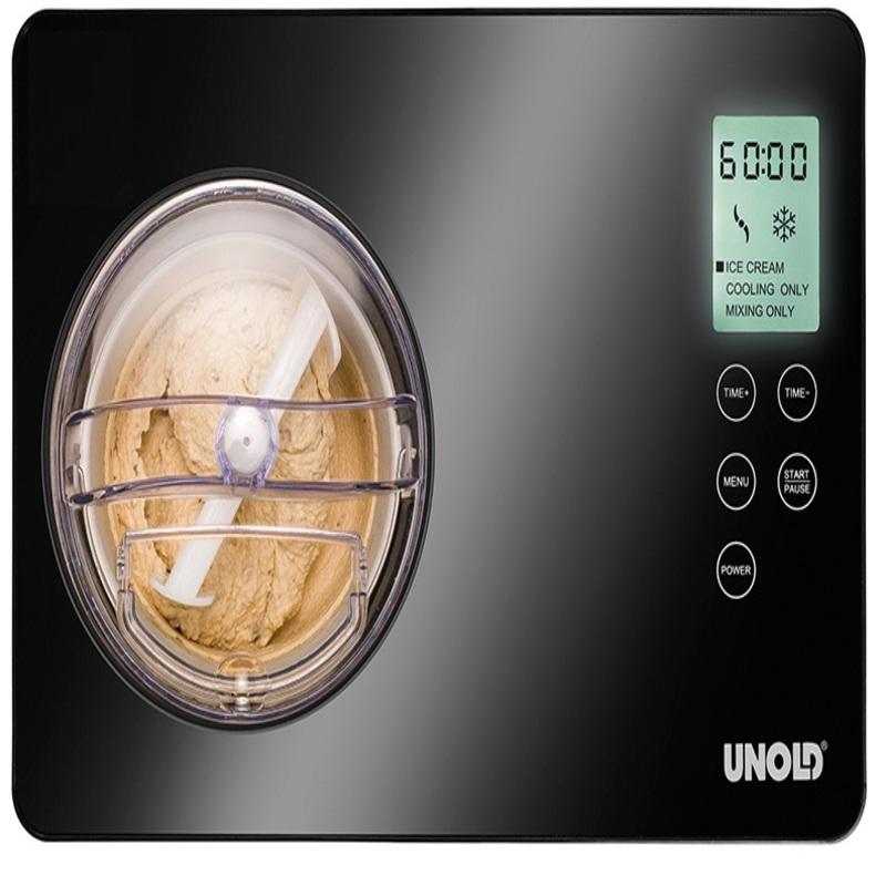 Máy Làm Kem Tươi Unold 48818, Máy Làm Kem Mini Siêu Tốc Tự Động, Công Suất 150W, 1.5L, Ice Cream Maker, Hàng Chính Hãng