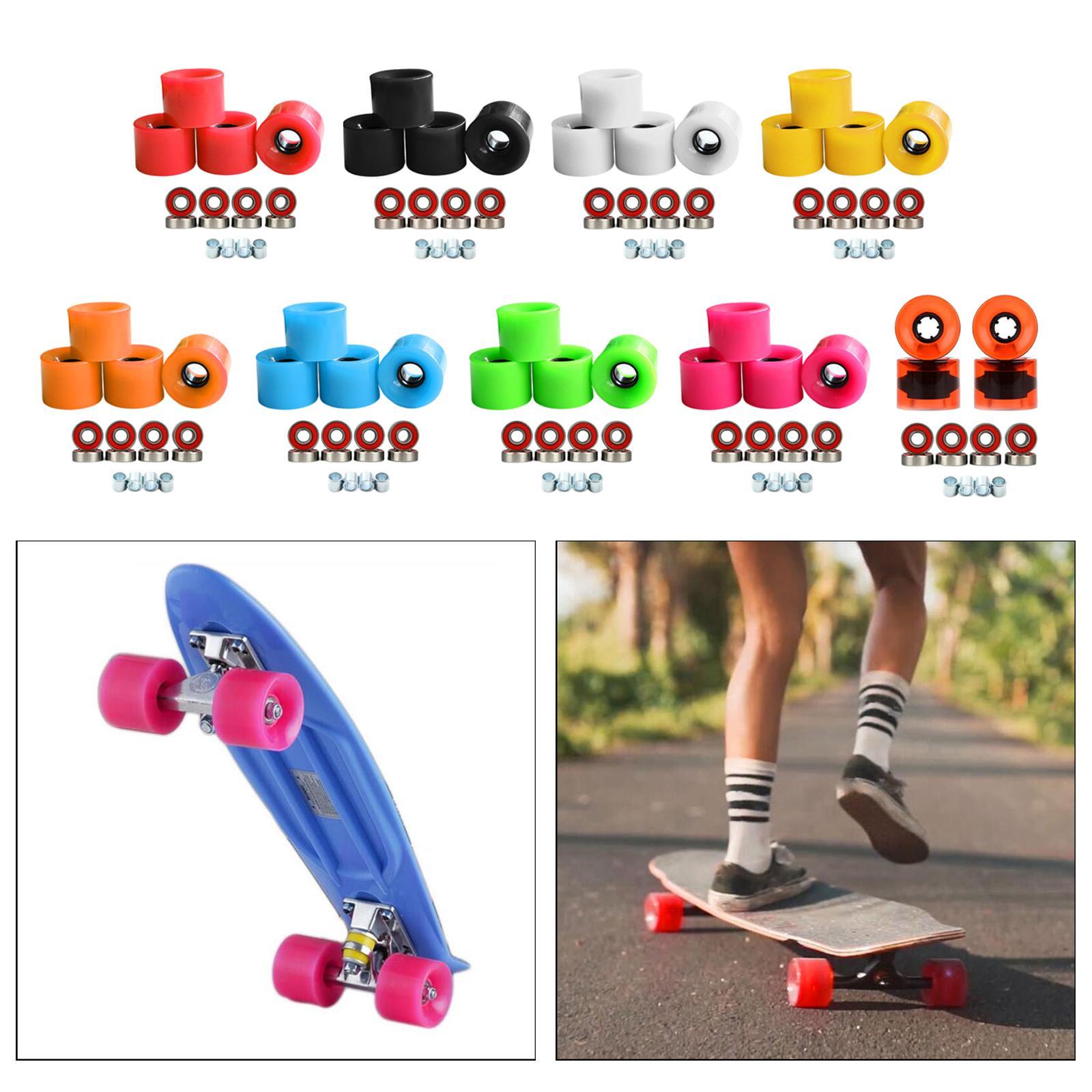 4Pcs Roller Skate Wheel Skateboard Rollerskate Wheels Blue