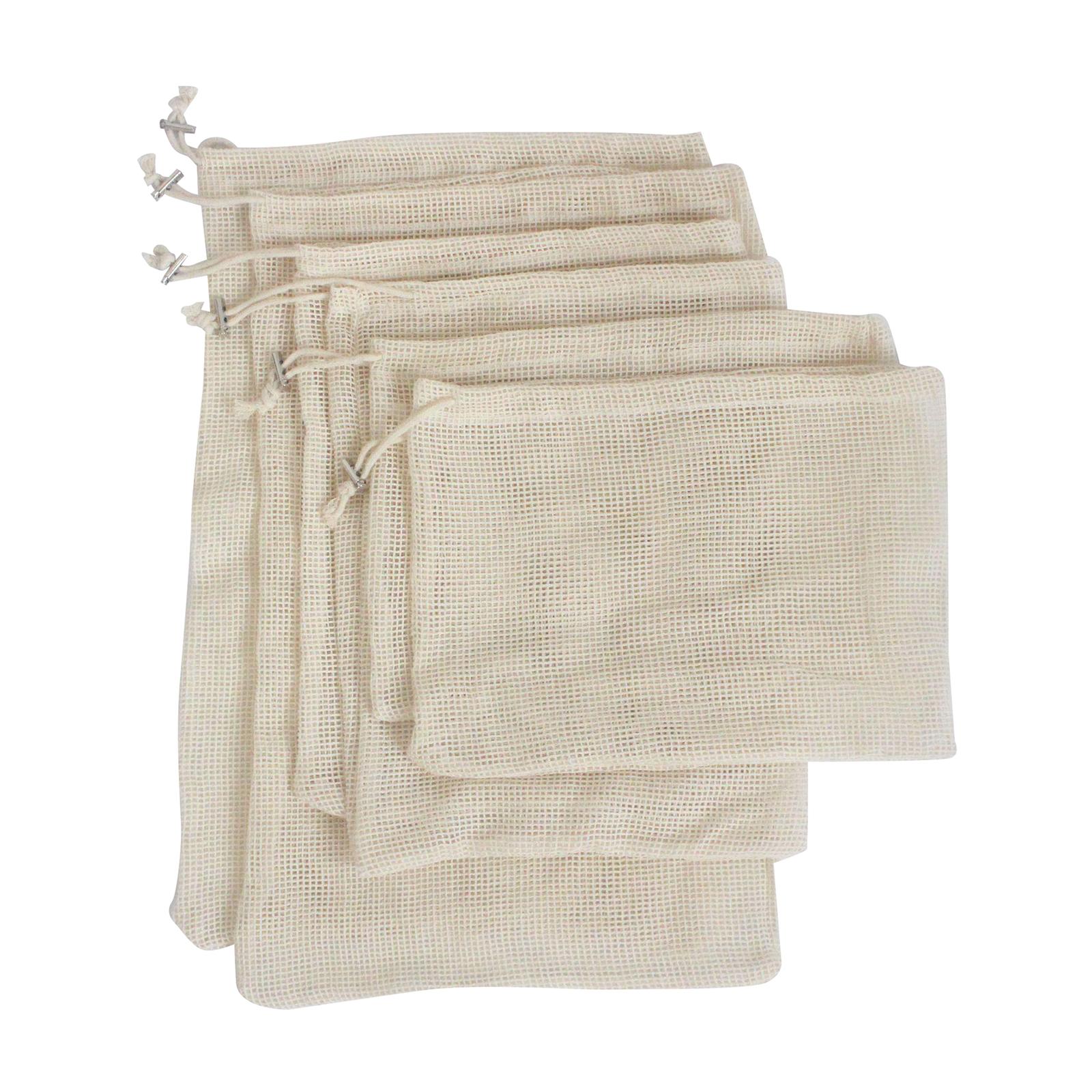 Cotton Mesh Vegetable Bags Produce Bag Storage Bag