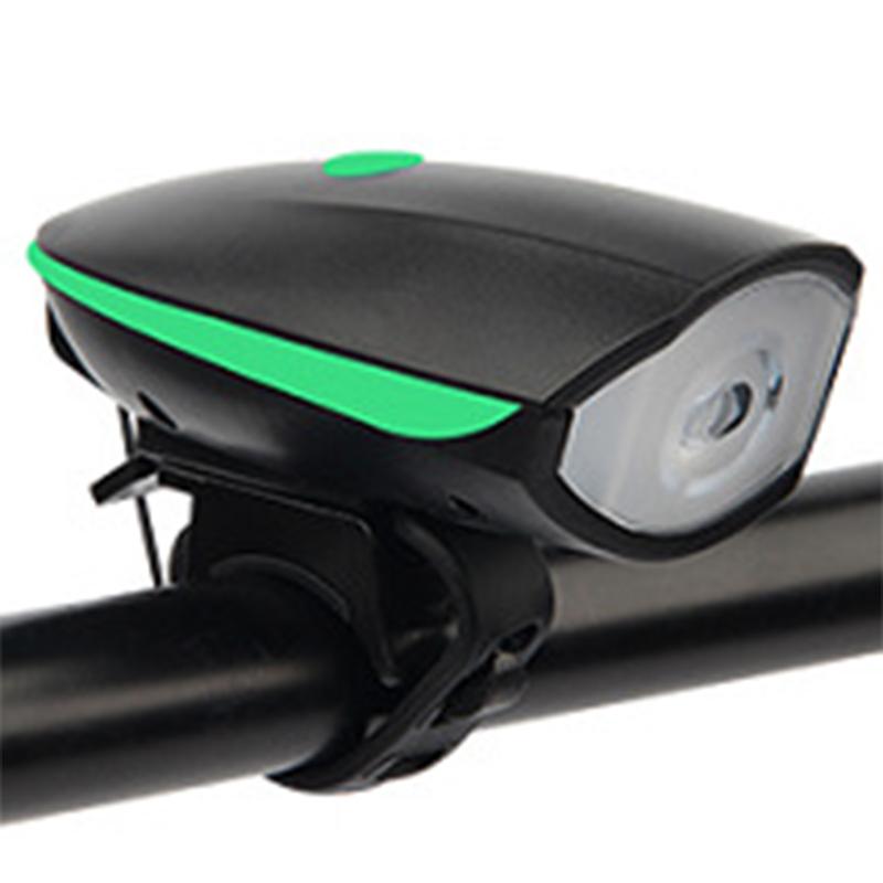 Đèn xe đạp thể thao siêu sáng có còi pin sạc usb led đèn pha Led, chống nước 7588 loại cao cấp nhiều màu sắc