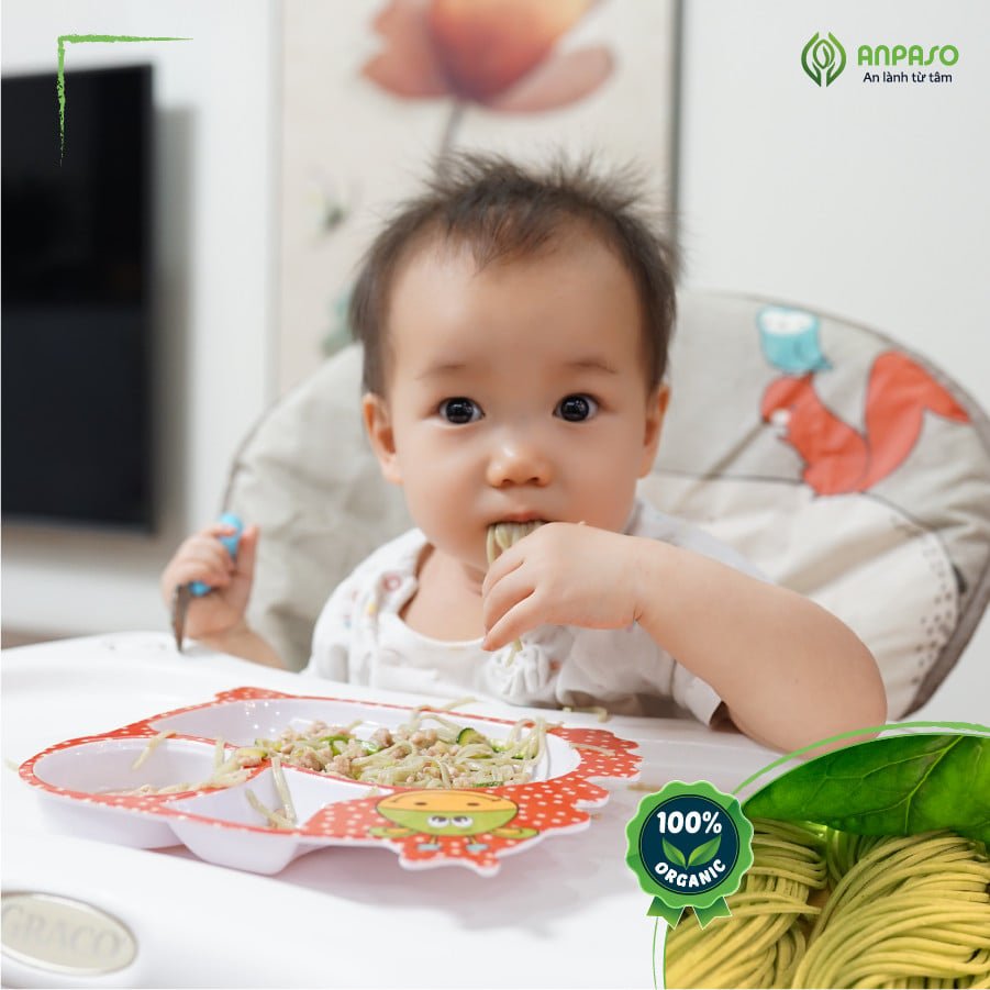 Mì Rau Củ Ăn Dặm Mầm Lúa Mạch Organic Anpaso 120g