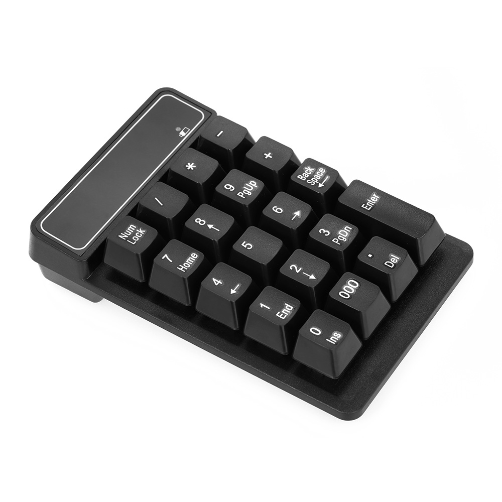 Bàn Phím Số 19 Phím Không Dây 2.4GHz Với Bộ Thu USB Chống Nước Cho Máy Tính Xách Tay