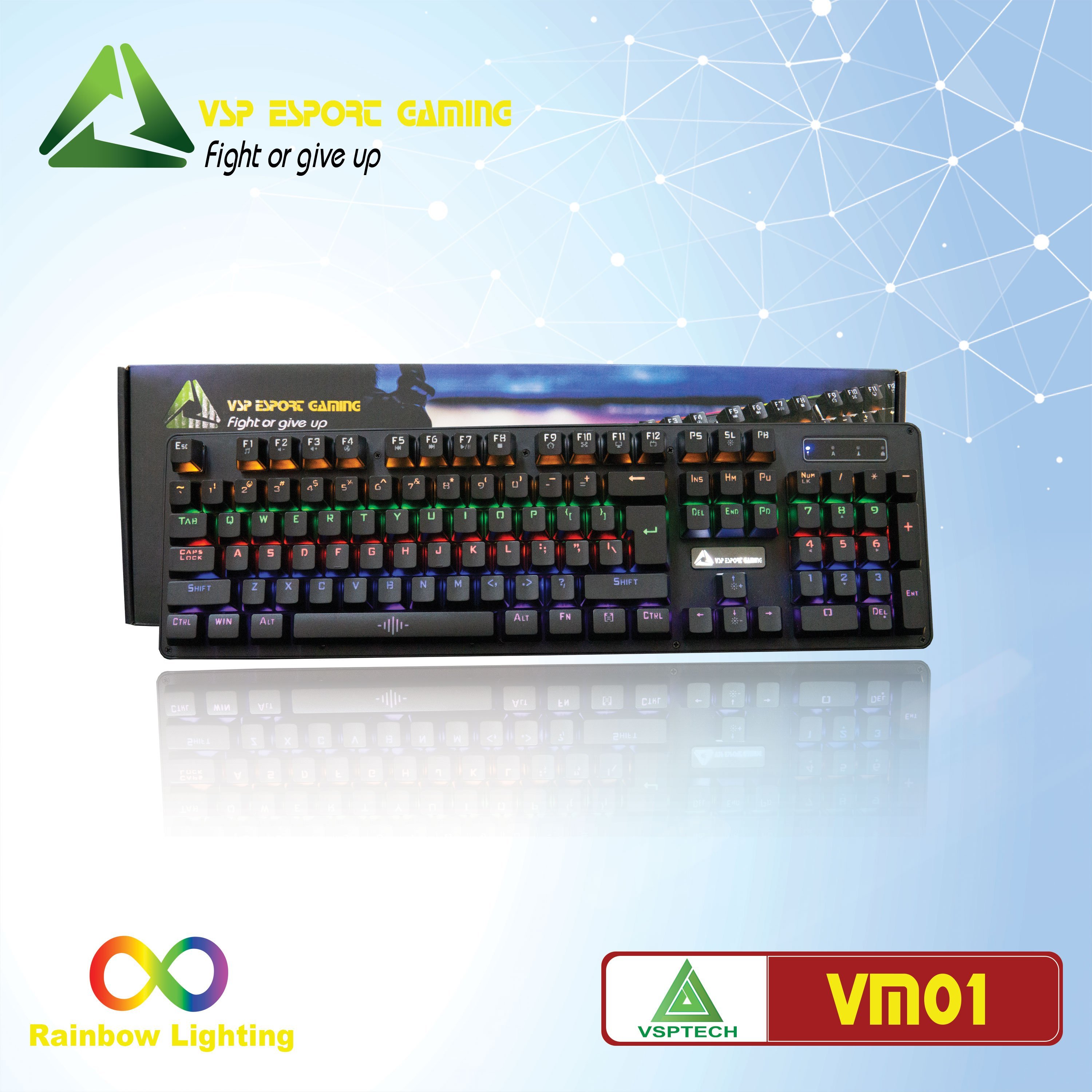 Bàn phím cơ VSP eSport  HN Gaming VM01 - Hàng nhập khẩu