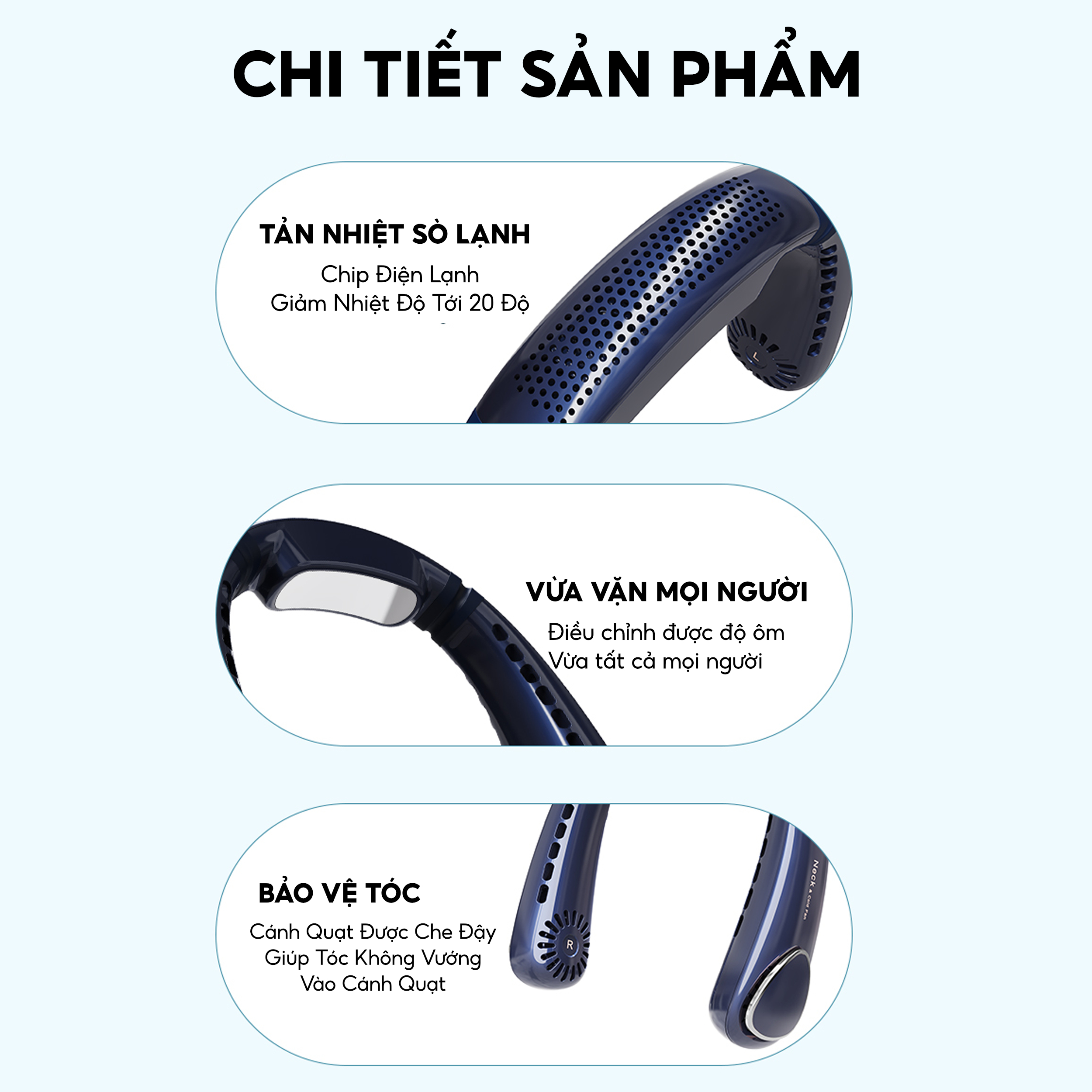 Quạt đeo cổ sò lạnh Half Horse với cục sò lạnh trang bị chip điện lạnh, giảm tức thì tới 20 độ chỉ sau 3 giây, thổi bay cơn nóng. Hàng chính hãng