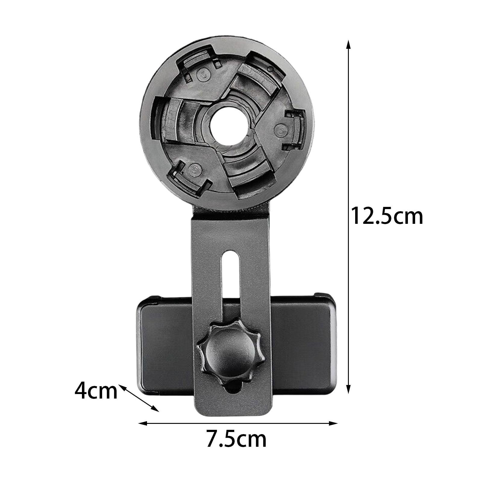 Universal Smartphone Telescope Phone Adapter Mount Quick Aligned Bracket Clip Mount Photography Adapter for Binoculars Telescope