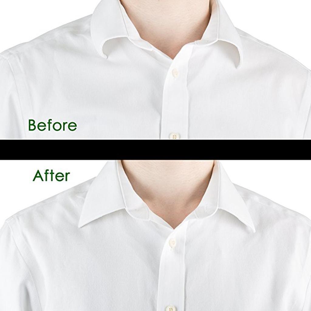 2-3pack 200 Pieces Plastic White Collar Stays Bones Stiffeners Beige 5x1cm