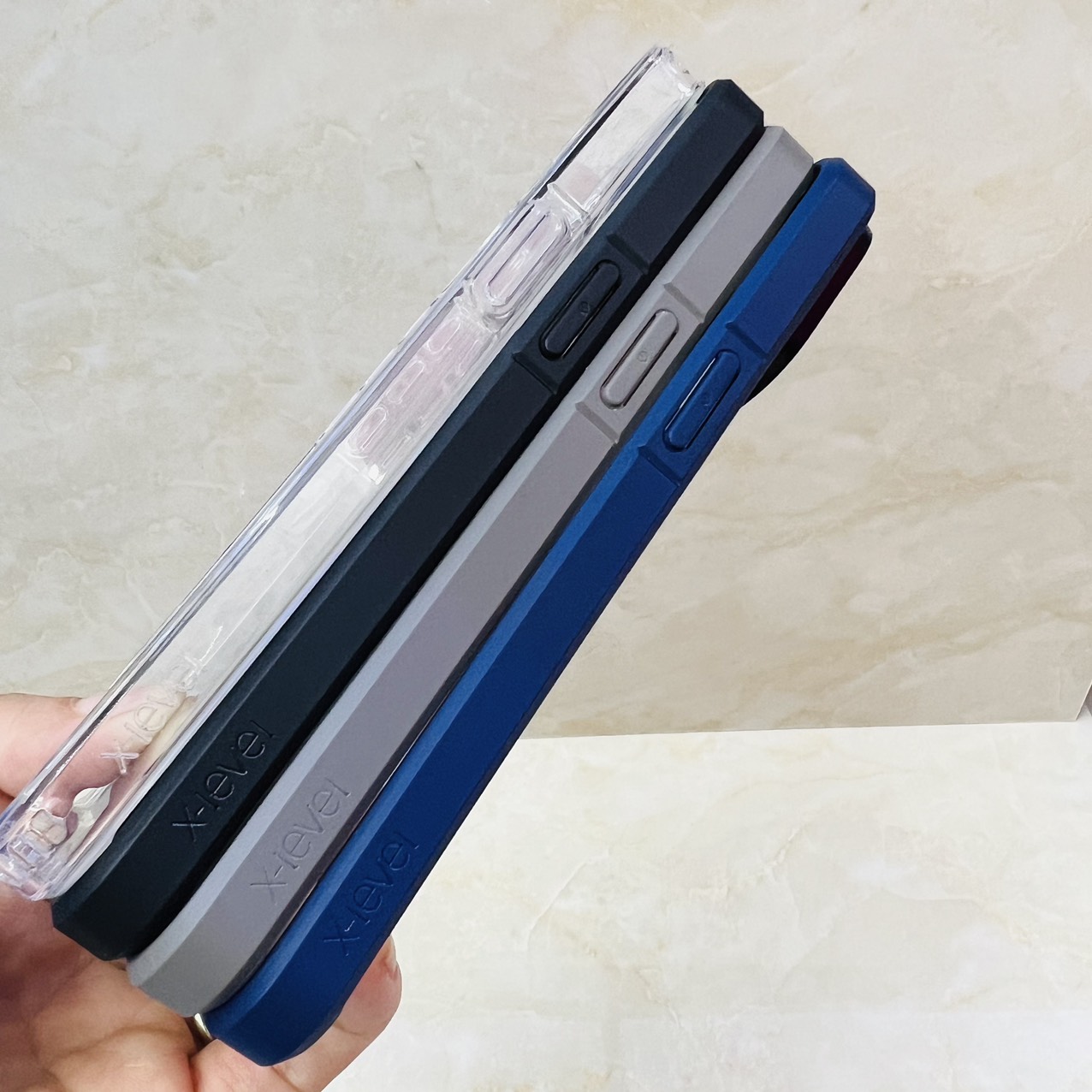 Ốp lưng cho iPhone 15 Pro Max X-Level Ice Crytal trong suốt viền màu- hàng chính hãng