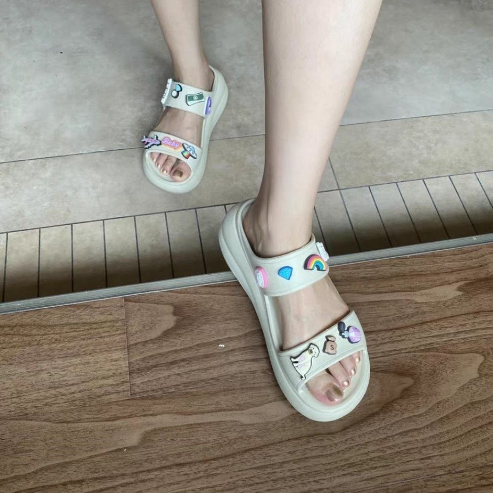 DÉP QUAI NGANG CROSS CLASSIC CRUSH CHO NỮ MÀU KEM