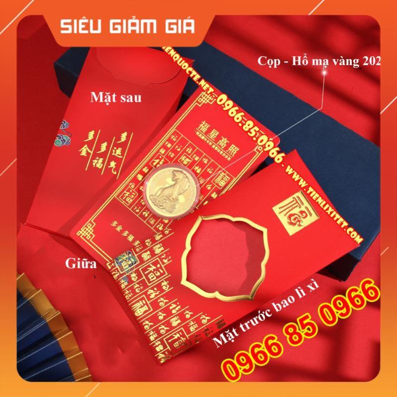 Bao Lì Xì Cọp Vàng 24K Tết Nhâm Dần 2022 (M4) FREE SHIP Lì Xì Hổ Vàng Thần Tài May Mắn Ý Nghĩa