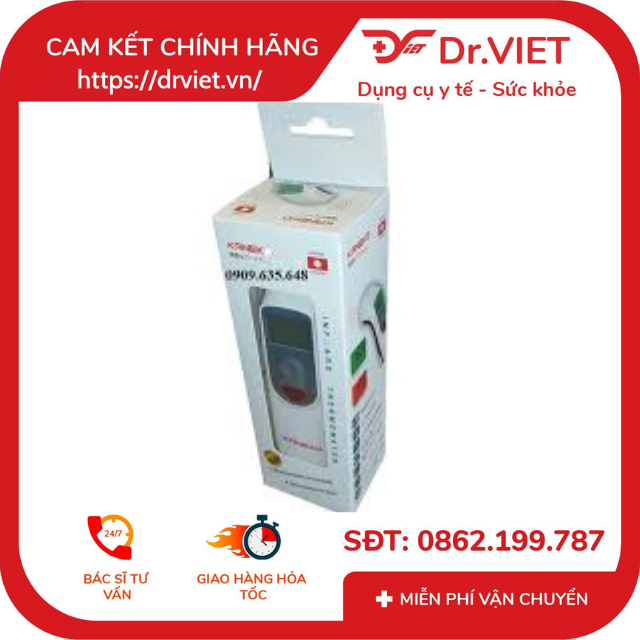 Nhiệt Kế Hồng Ngoại Đo Trán Kaneko A200 - Đo nhanh 1s, đo không tiếp xúc, cách xa 3cm, độ chính xác cao