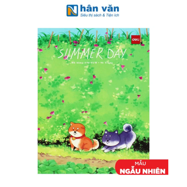 Tập Học Sinh - 5 Ô Ly Vuông - 96 Trang 80gsm - Deli CNA96-SUM (Mẫu Bìa Giao Ngẫu Nhiên)
