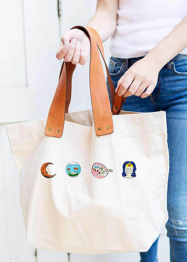 Ngọn núi cờ đỏ tròn - Pin sticker ghim cài áo