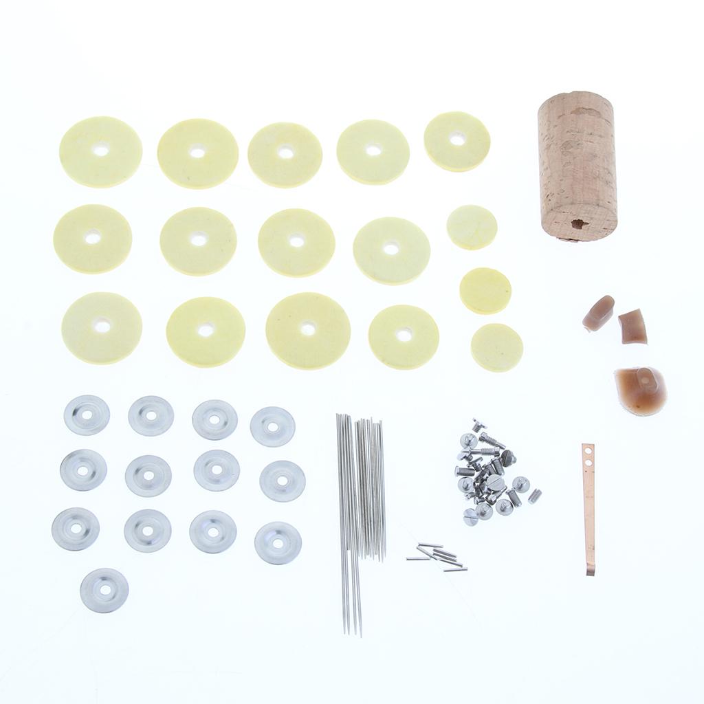 Sunnimix Sáo Bộ Công Cụ Sửa Chữa Sáo Trục Thanh Con Lăn Ốc Vít Keo Nút Chai Miếng Lót