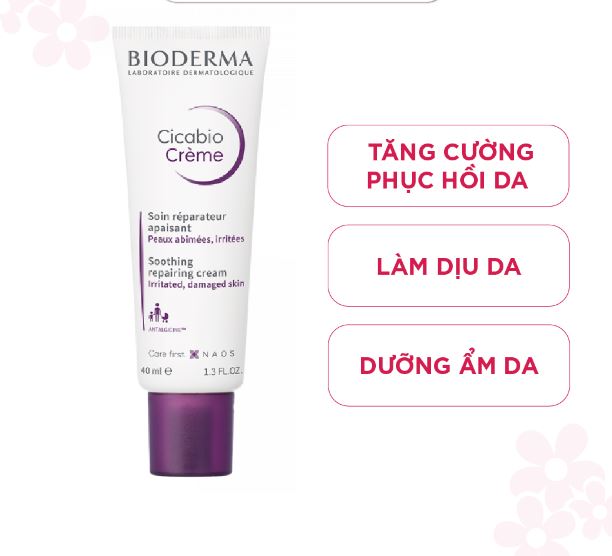 Kem Hỗ Trợ Phục Hồi Da Bioderma Cicabio Cream 40ml