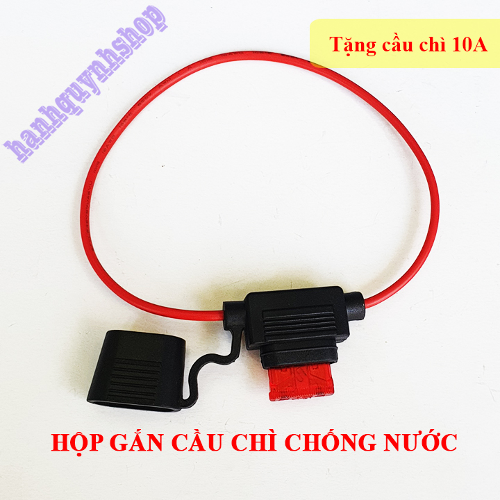 Hộp gắn cầu chì chống nước tặng kèm cầu chì chân to 10A 15A 20A 25A 30A