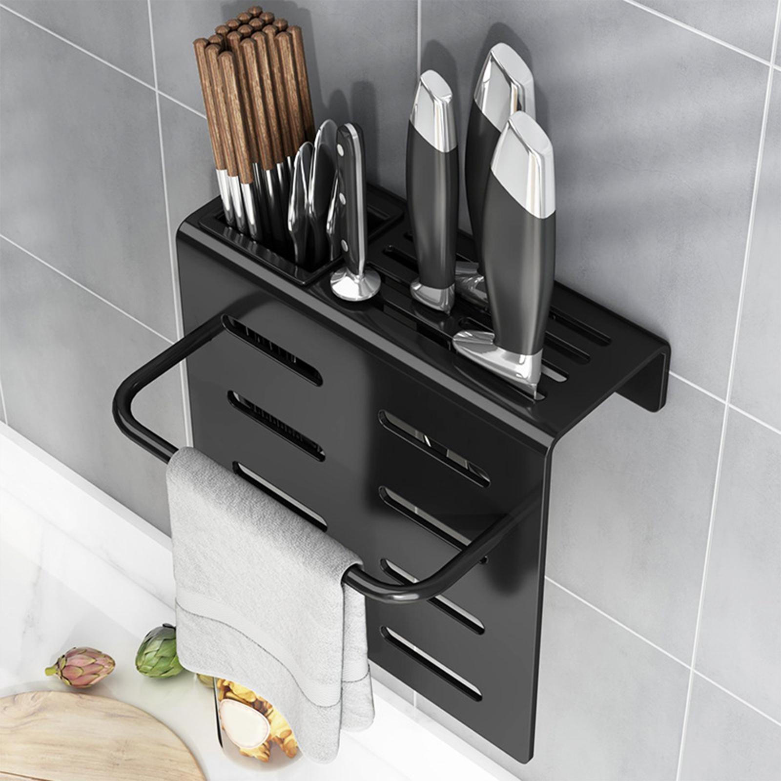 Kitchen Knife Holder Save Space Kitchen Utensil Shelf Knife Stand for Home