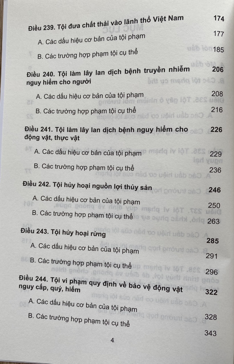 Bình Luận Bộ Luật Hình Sự Năm 2015 - Phần Các Tội Phạm Chương XIX  Các Tội Phạm Về Môi Trường