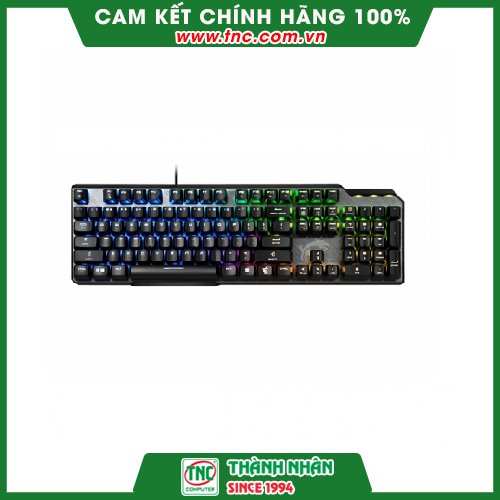 Bàn phím cơ gaming có dây MSI Vigor GK50 Elite BW US, Kailh Box White Switch (màu đen)- Hàng chính hãng