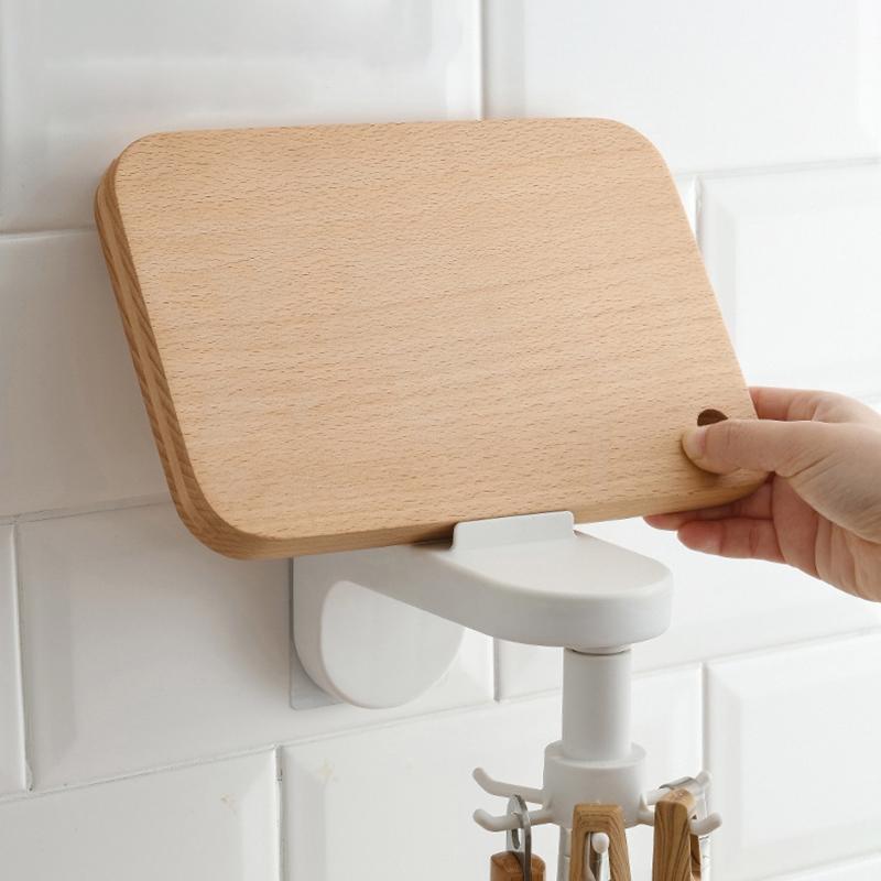 Móc treo đồ dùng làm bếp đa năng xoay được gắn tường